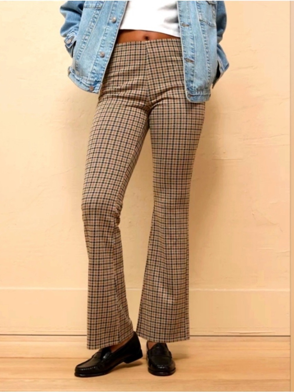 American eagle flaired knit pants